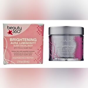 beauty 360 Brightening Aura Luminous Sleep Facial Mask - Pink